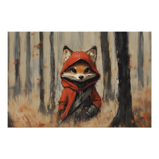 Little Red Riding Hood Fox Poster (Vorderseite)