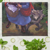 Little Red Riding Hood Geschirrtuch (Gefaltet)