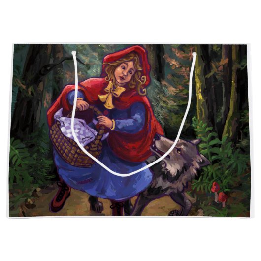 Little Red Riding Hood Große Geschenktüte (Vorderseite)