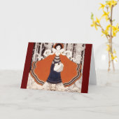 Little Red Riding Hood Karte (Gelbe Blume)