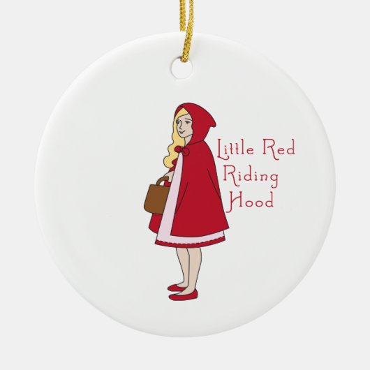 Little Red Riding Hood Keramik Ornament (Vorne)