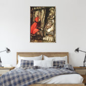 Little Red Riding Hood Leinwanddruck (Insitu (Schlafzimmer))