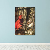 Little Red Riding Hood Leinwanddruck (Insitu (Holzboden))