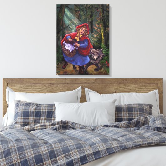 Little Red Riding Hood Leinwanddruck (Insitu (Schlafzimmer))