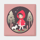 Little Red Riding Hood Magnet (Vorne)