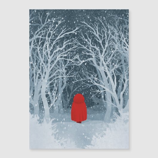 Little Red Riding Hood Magnetkarte (Vorderseite)