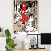 Little Red Riding Hood Margaret Ely Webb Poster (Heimbüro)