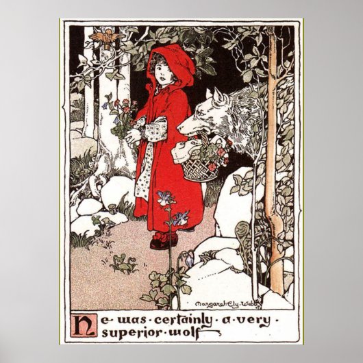 Little Red Riding Hood Margaret Ely Webb Poster (Vorne)