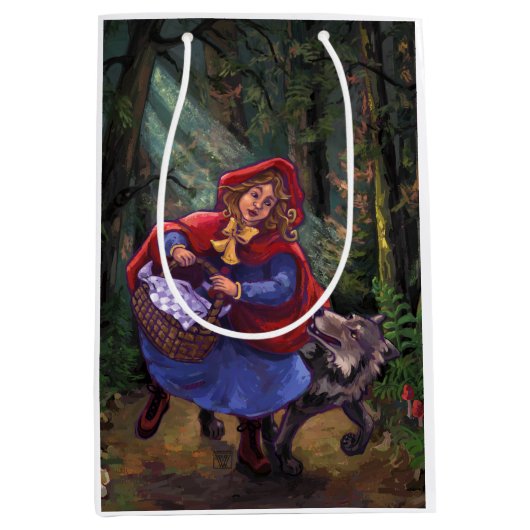 Little Red Riding Hood Mittlere Geschenktüte (Vorderseite)