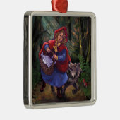 Little Red Riding Hood Ornament Aus Metall (Rechts)
