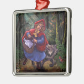 Little Red Riding Hood Ornament Aus Metall (Links)