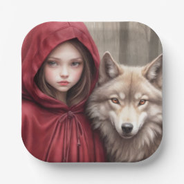 Little Red Riding Hood Pappteller