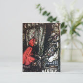 Little Red Riding Hood Postcard Postkarte (Stehend Vorderseite)