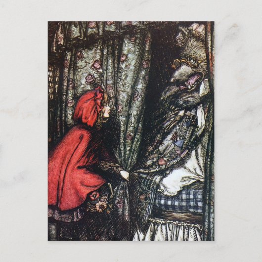 Little Red Riding Hood Postcard Postkarte (Vorderseite)