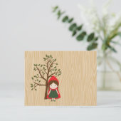 Little Red Riding Hood Postkarte (Stehend Vorderseite)