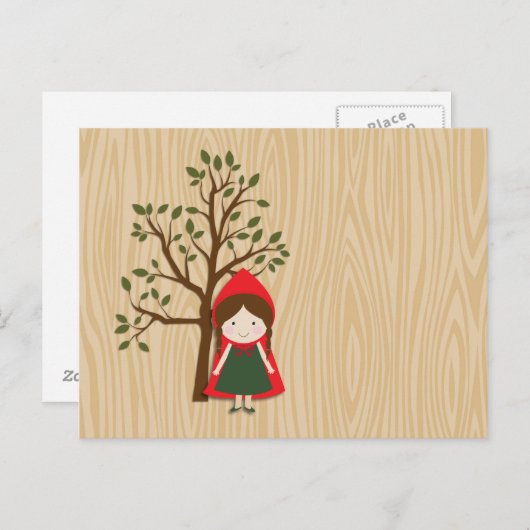 Little Red Riding Hood Postkarte (Vorne/Hinten)