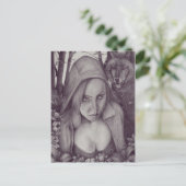 Little Red Riding Hood Postkarte (Stehend Vorderseite)