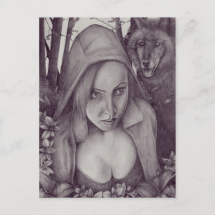 Little Red Riding Hood Postkarte