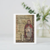Little Red Riding Hood Postkarte (Stehend Vorderseite)