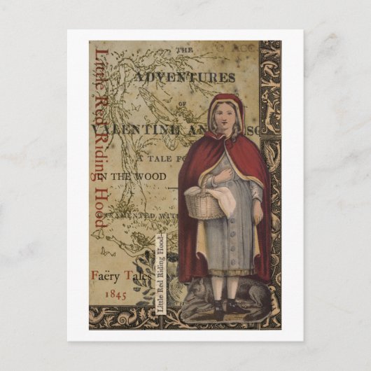 Little Red Riding Hood Postkarte (Vorderseite)