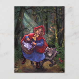 Little Red Riding Hood Postkarte
