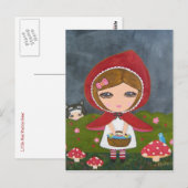 Little Red Riding Hood Postkarte (Vorne/Hinten)