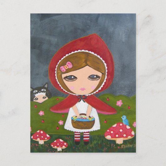 Little Red Riding Hood Postkarte (Vorderseite)