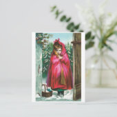 Little Red Riding Hood Postkarte (Stehend Vorderseite)