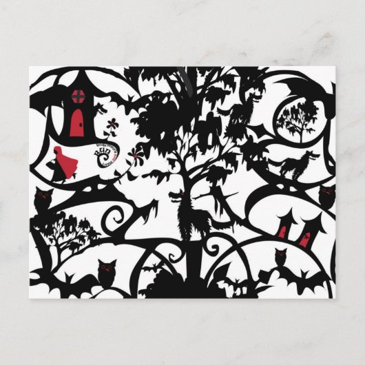 Little Red Riding Hood Postkarte (Vorderseite)
