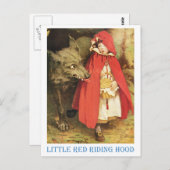 Little Red Riding Hood Postkarte (Vorne/Hinten)