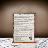 Little Red Riding Hood Read Story | Wandteppich Mit Holzrahmen