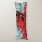 Little Red Riding Hood - Red Slays the wolf Seitenschläferkissen (Vorderseite Vertikal)