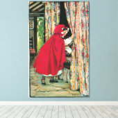 Little Red Riding Hood Reproduction Leinwanddruck (Insitu (Holzboden))