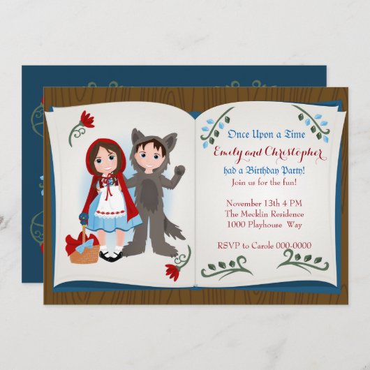 Little Red Riding Hood und die Einladung des Wolfs (Vorne/Hinten)