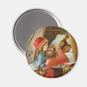 Little Red Riding Hood von Carl Offterdinger Magnet (Vorderseite/Rückseite)