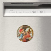 Little Red Riding Hood von Carl Offterdinger Magnet (In Situ (Geschirrspüler))