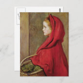 Little Red Riding Hood von John Everett Millais Postkarte (Vorne/Hinten)