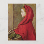 Little Red Riding Hood von John Everett Millais Postkarte (Vorderseite)