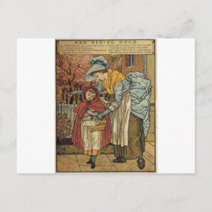 Little Red Riding Hood von Walter Crane 1845 ~ 191 Postkarte