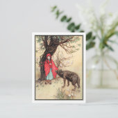 Little Red Riding Hood von Warwick Goble Postkarte (Stehend Vorderseite)