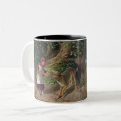 Little Red Riding Hood Zweifarbige Tasse (Vorderseite Links)