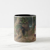 Little Red Riding Hood Zweifarbige Tasse (Mittel)
