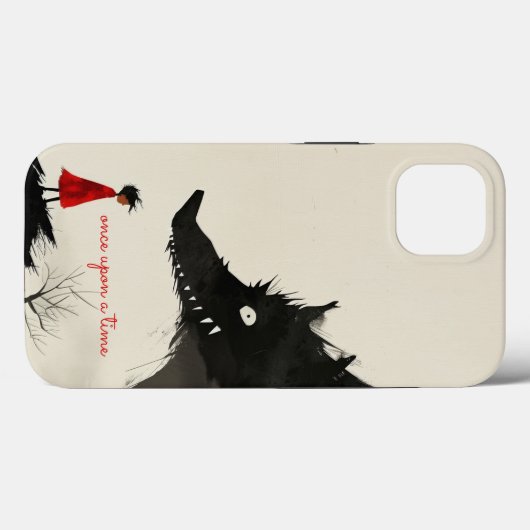 Little Red Riding Hoos & The Evil Wolf Case-Mate iPhone Hülle (Rückseite (Horizontal))