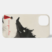 Little Red Riding Hoos & The Evil Wolf iPhone Hülle (Rückseite (Horizontal))