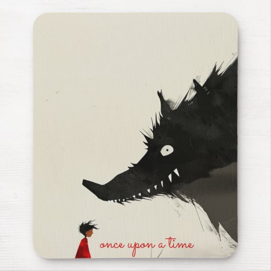Little Red Riding Hoos & The Evil Wolf Mousepad (Vorne)