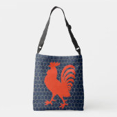 Little Red Rooster Tragetaschen Mit Langen Trägern (Rückseite)