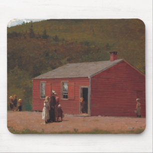 Little Red School Cabbin von Winslow Homer Mousepad