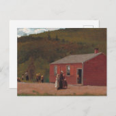 Little Red School Cabbin von Winslow Homer Postkarte (Vorne/Hinten)