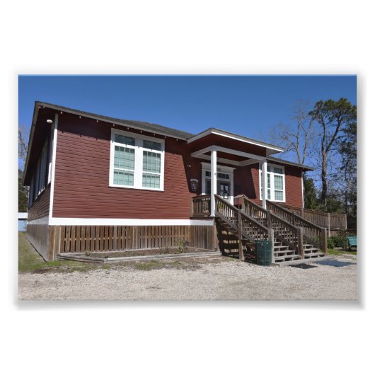 Little Red Schoolhouse, Dauphin Island, Alabama Fotodruck (Vorne)