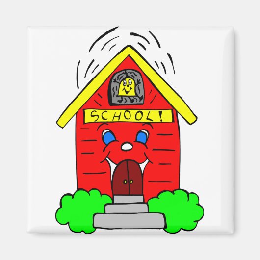 Little Red Schoolhouse Magnet (Vorne)